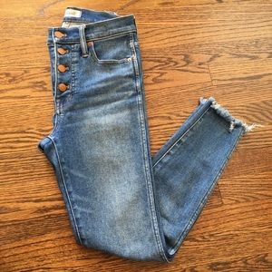 Madewell 10” High Rise Button Fly Jeans in Cordova